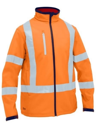 Picture of Bisley X Taped Hi Vis Soft Shell Jacket